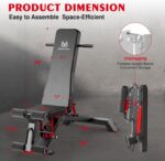 Adjustable Weight Bench - Foldable Exercise Bench for Dwelling Fitness center, PRO Hea... - Image 5