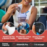 Protein Powder Funnel Set - Journey Protein Powder Container to Go together with... - Image 4