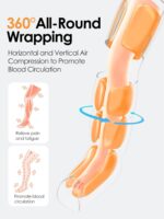 Leg Massager with Warmth and Air Compression, Foot Calf & Thigh Therapeutic massage ... - Image 3