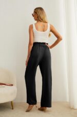 IWOLLENCE Girls's Extensive Leg Pants with Pockets Excessive Waist Adjustable Kn... - Image 6