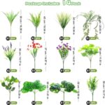 14 Bundles Synthetic Vegetation Outside Greenery, Pretend Plant Leaves UV Re... - Image 5