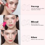 KIMUSE Highlighter Make-up Stick Duo, Cream Blush & Highlighter Trimmin... - Image 4