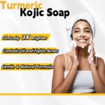 Kojic Acid & Turmeric Cleaning soap Bar for Darkish Spot elimination - Pores and skin Lightening... - Image 3