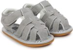 Child Boys Ladies Sandals Rubber Sole Outside First Walker Toddler Ladies... - Image 6