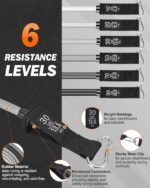 Zacro Resistance Bands for Working Out, 270 LBS Heavy Train Bands w... - Image 3