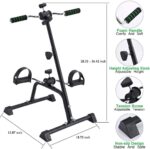 Pedal Exerciser Bike Hand Arm Leg and Knee Peddler Adjustable Health ... - Image 3