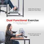 Sunny Well being & Health Twin Operate Underneath-Desk Bike Coach, Mini Exe... - Image 3