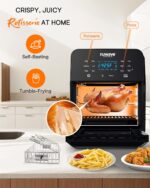 Nuwave Brio 15.5Qt Air Fryer Rotisserie Oven, X-Massive Household Dimension, Pow... - Image 4