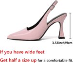 Susanny Slingback Kitten Heels Elegant Dressy Pumps for Girls Closed P... - Image 3