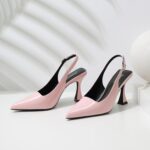 Susanny Slingback Kitten Heels Elegant Dressy Pumps for Girls Closed P... - Image 8