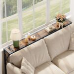Console Desk with Oulets and USB Ports, 55.1" Couch Desk Behind Sofa... - Image 5