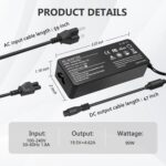 JEIBAO 90W Common AC Adapter Laptop computer Charger Suitable with HP Dell... - Image 3