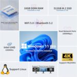 DreamQuest Mini PC Home windows 11 Professional Preinstalled, Intel N150 (as much as 3.6G... - Image 3