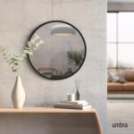 Umbra Hub Spherical Wall Mirror with Rubber Body, Trendy Model for Bathro... - Image 3