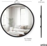 Umbra Hub Spherical Wall Mirror with Rubber Body, Trendy Model for Bathro... - Image 4