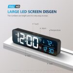 Digital Clock, Clock for Bed room, Digital Wall Clock, Clocks for Livin... - Image 3