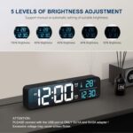 Digital Clock, Clock for Bed room, Digital Wall Clock, Clocks for Livin... - Image 4