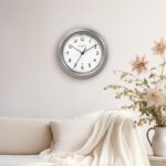 Presentime & Co. 8.5" Fashionable Farmhouse Evening Gentle Wall Clock, Silent ... - Image 4