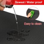 Bike Mat, Train Mat for Carpet & Hardwood Flooring, Cushioned, Black - Image 5