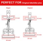 Bike Mat, Train Mat for Carpet & Hardwood Flooring, Cushioned, Black - Image 7