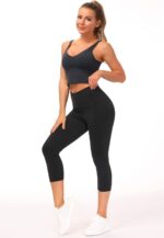 THE GYM PEOPLE Womens' Yoga Pants Excessive Waist with Pocket Tummy Management - Image 3