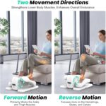 Music Underneath Desk Elliptical Train Machine, Ellipse Foot Leg Exercis... - Image 5