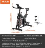 VEVOR Train Bike, Adjustable Magnetic Resistance Stationary Bike, I... - Image 7