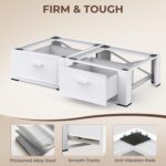 29" Washer and Dryer Pedestals with Drawer- Laundry Pedestal Stand for... - Image 4