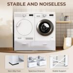 29" Washer and Dryer Pedestals with Drawer- Laundry Pedestal Stand for... - Image 5