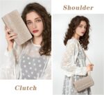 Larcenciel Elegant Night Clutch Purse for Girl with Chain Strap for... - Image 3