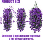 Sggvecsy Synthetic Pretend Hanging Flowers Crops for Outside Outdoors Sp... - Image 3