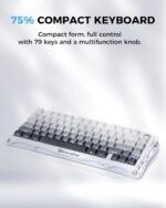 GravaStar Mercury K1 75% Wi-fi Mechanical Gaming Keyboard, Aluminum... - Image 4
