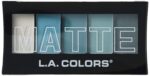 L.A. COLORS 5 Shade Matte Eyeshadow Palette, Teal Argyle CEM477 - Image 3