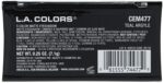 L.A. COLORS 5 Shade Matte Eyeshadow Palette, Teal Argyle CEM477 - Image 4