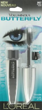 L'Oreal Paris Voluminous Butterfly Mascara, Washable, Black, 0.22 Fl. ... - Image 3