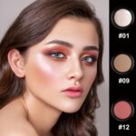 3 Pcs Cream Contour Stick Make-up Package, Shades with Highlighter, Blush a... - Image 3