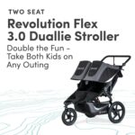 BOB Gear Revolution Flex 3.0 Duallie Double Jogging Stroller, Graphite... - Image 3