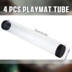 Barydat 4 Pcs Playmat Tube Spherical TCG Paintings Tube 16.14 Inch Playmat C... - Image 3
