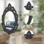 Black Oval Picket Body Classic Wall Mirror Baroque Fashion Arendahl Tra... - Image 3