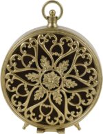 NIKKY HOME Gold Desk Clock, Silent Non-Ticking Shelf Desk High Clock B... - Image 7