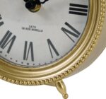 NIKKY HOME Gold Desk Clock, Silent Non-Ticking Shelf Desk High Clock B... - Image 8