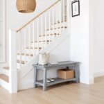 Craftsbury 36-Inch Wooden Entryway Bench with Storage Shelf – Dove Grey ... - Image 6
