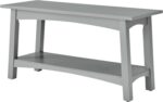 Craftsbury 36-Inch Wooden Entryway Bench with Storage Shelf – Dove Grey ... - Image 8