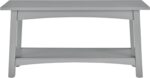 Craftsbury 36-Inch Wooden Entryway Bench with Storage Shelf – Dove Grey ... - Image 9