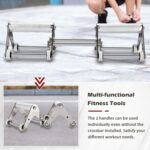 Ab Curler Wheels for Energy Coaching, Heavy-duty Stainless Metal Hom... - Image 4