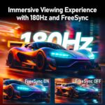 ZZA 27 Inch Curved Gaming Monitor 180Hz /144HZ 1ms FHD 1080P Pc ... - Image 6