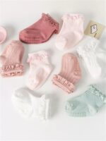 DRESHOW BQUBO Child Women Toddler Anti Slip Socks - Cute Frilly Ruffle ... - Image 3