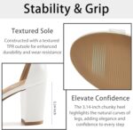 Chunky Heels for Ladies Marriage ceremony: Snug Girls Bow Heel Sandals fo... - Image 6