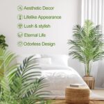 5ft Synthetic Palm Tree Indoor Plant Tall Pretend Tropical Paradise Palm... - Image 3