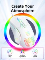 Wired PC Gaming Mouse: Excessive Precision Sensor,RGB Backlit, Adjustable D... - Image 3